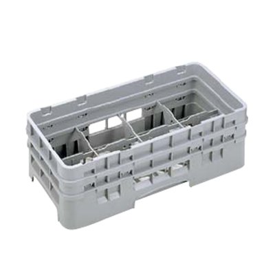 8HG1034 カムラック グラスラック 8仕切 ソフトグレー 幅504×奥行254×高308 【業務...