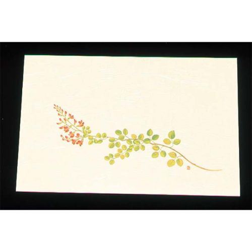 Rakuten - 遠赤外線抗菌和紙 四季の花 尺三懐石まっとクリーム（100枚入） WSS-11 萩 9月から10月/業務用/新品/小物送料対象商品