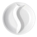 丸型・中華電磁サーバー専用用フードパン セラミックフードパン仕切付 40cm用 /業務用/新品/送料無料/テンポス