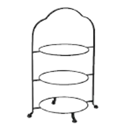 SW 18-8 3段ハイティースタンド(黒塗装仕上) 大 /業務用/新品/送料無料