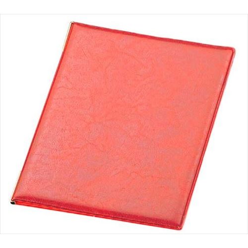 ピンメニューシリーズ えいむレザータッチメニュー LB-401 大 レッド(A4サイズ)/業務用/新品/小物送料..