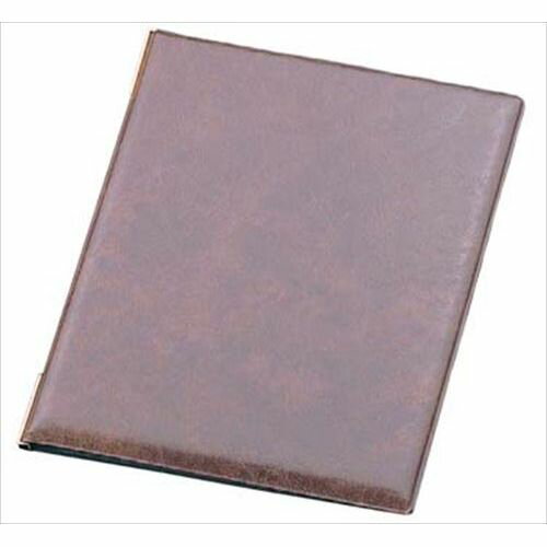 ピンメニューシリーズ えいむレザータッチメニュー LB-401 大 ブラウン(A4サイズ)/業務用/新品/小物送..