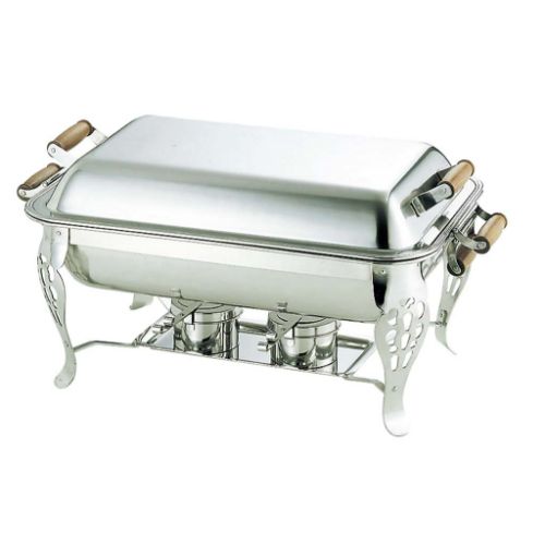 UK 18-8 木柄 角チューフィングディッシュ シングル 22インチ /業務用/新品/送料無料/テンポス