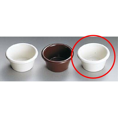 ジェスナーラメキンシリーズ プレーン(メラミン) 0394 ホワイト/業務用/新品 /テンポス