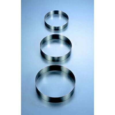 ケーキリング 丸型 18-8 アルゴン EBM 240mm×35mm/業務用/新品