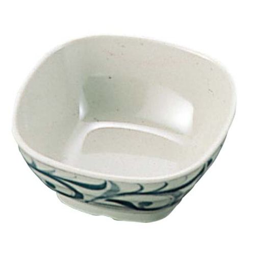 小浅碗 - メラミン和食器 捻唐草 小鉢 角型HK-50 /プロ用/新品 /小物送料対象商品