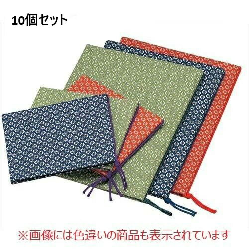 【10セット】えいむ 布地 花柄 メニュー 華-101 大 赤/A4サイズ /業務用/新品/送料無料