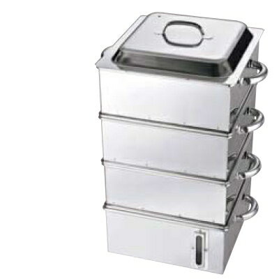 電磁専用 業務用角蒸器 （水量計付） 39cm 2段 幅390×奥行390/業務用/新品/送料無料