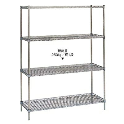 シェルフ 【サイドアップエレクターシェルフ LUシリーズ セット P1900 4段 LU910】 LUシリーズ/ 910×613×高さ1,892 【送料別】