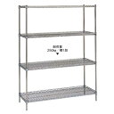 シェルフ 【サイドアップエレクターシェルフ LUシリーズ セット P1390 4段 LU1070】 LUシリーズ/ 1,062×613×高さ1,384 【送料別】(3)