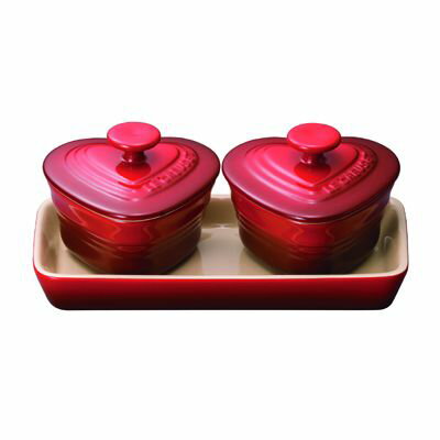 ラムカン・ダムール ルクルーゼ ル・クルーゼ(LE CREUSET)ルクルーゼ プチラムカンダムールセット チェリーレッド910223/プロ用/新品 /小物送料対象商品