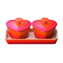 ル・クルーゼ(LE CREUSET)ルクルーゼ プチラムカンダムールセット オレンジ910223/業務用/新品/小物送料対象商品