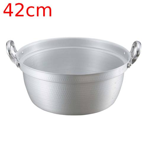 料理鍋(目盛付) 打出 キング アルマイト 42cm/プロ用/新品 /小物送料対象商品
