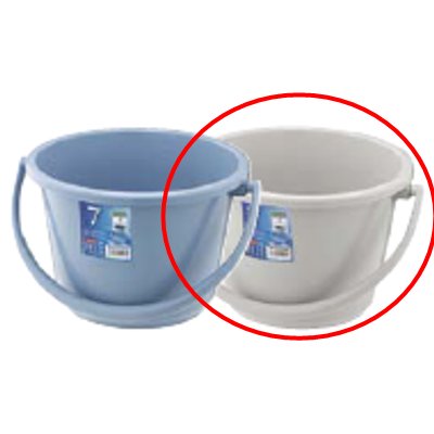 ベルク 広口バケツ ライトグレー 4WB/業務用/新品/小物送料対象商品