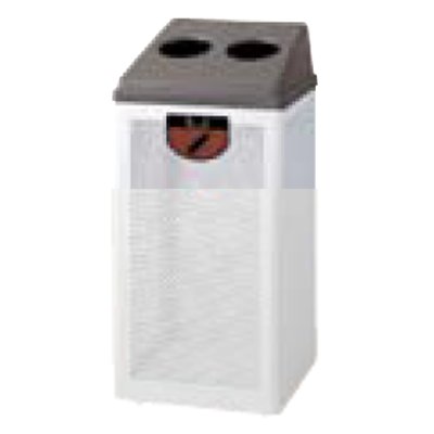 Dustbins - リサイクルボックス RB-PK-350 中 二つ穴タイプ BR(ブラウン)/業務用/新品/送料別途見積