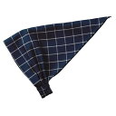 バンダナキャップ【ネイビーチェック】業務用/新品