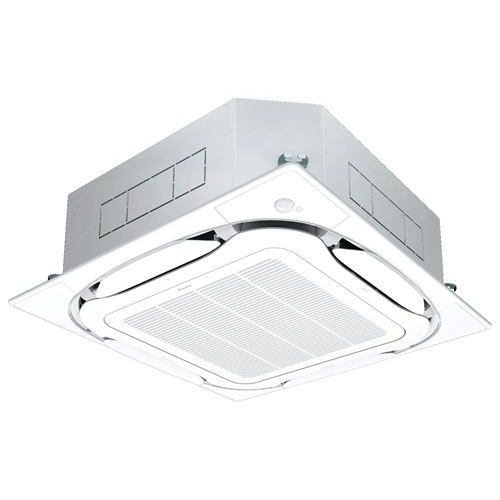 商品情報商品名：エアコン 4方向天井埋込カセット形 SSRC80DVD 3馬力 単相200V型番：SSRC80DVDシリーズ：FIVE STAR ZEAS馬力(能力)：3馬力電源：単相200V圧縮機電動機出力：1.29×1 kW圧縮機初期冷媒充填量：3.20 kgリモコンタイプ：ワイヤードリモコン冷房能力：冷房:7.1(3.4～8.0)kW暖房能力：暖房:8.0(3.6～10.6)kWパネルサイズ：50×950×950(mm)室内機サイズ：246×840×840(mm)室外機サイズ：990×940×320(mm)【セット内容】室内機：2台室外機：1台パネル：2台リモコン：1台オプション1：-オプション2：-おすすめポイントダブルマイクロチャネル 熱交換器搭載熱交換面積をアップすることで、省エネ性と室外機のコンパクト性を両立。 フォーシーズン制御約30,000パターンの運転状態の中から、最も効率よく運転できる冷媒制御パターンを自動で選択し、冷媒温度を最適化。スイングコンプレッサー設定温度到達後の室温をキープする低負荷時こそ効率よく運転。センシング機能人検知センサーと床温度センサーを搭載。Eco全自動運転で冷やしすぎと風あたり（ドラフト）を防ぎ、快適でありながら省エネに貢献。 配送料について※この商品は、全国配送料金無料にてお届け致します。※北海道・沖縄・離島や一部地域では追加配送料が発生致します。自動配信メールの金額に、配送料金は含まれておりません。ご注文内容の確認後、納期と配送料金につきまして、ご連絡させて頂きます。※ご注文前に配送料金の確認をご希望の方へ。「お問い合わせボタン」から、お求めの商品数・配送先のご住所をご記入頂き、お問い合わせ下さいます様お願い致します。