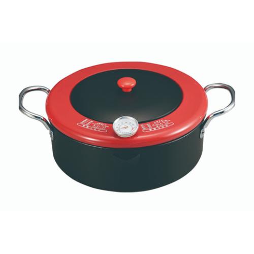 ■商品説明■適温が一目でわかる温度計付き。蓋付きでオイルポットいらず。商品名：AGM-30 揚げま専科 温度計付天ぷら鍋 24cmメーカー：カクセーメーカー品番：500121お届け数：1サイズ:320×240×130mm(適正:1.3L)材質:本体・フタ/鉄(シリコーン塗装)、フード/鉄(アクリル塗装)、取手/鉄(クロムメッキ)仕様:ガスコンロ専用、付属品/温度計、Made in TSUBAME 認定品【配送料について】【ご注意】画面上の色はブラウザやご使用のパソコンの設定により実物と異なる場合があります。