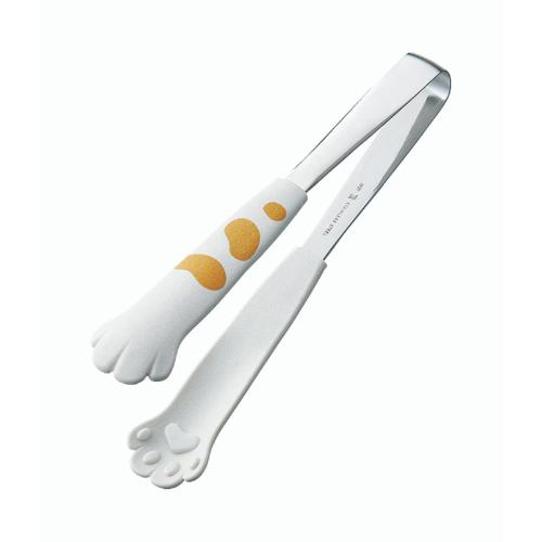 Silicone Cooking Utensils - 1122 卓上トング きゃっちだにゃん 白たま/業務用/新品/小物送料対象商品