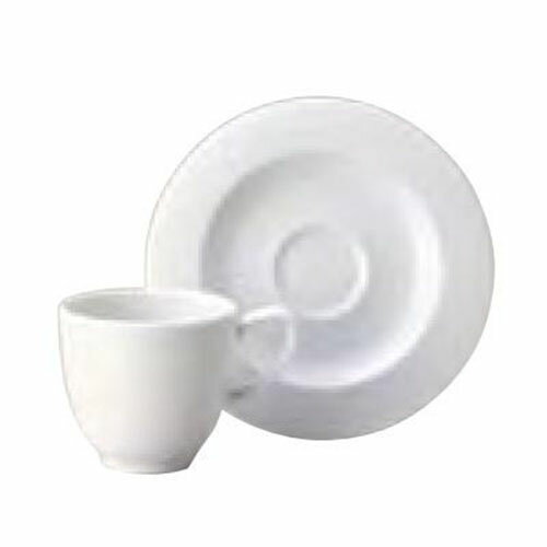 エコス　カップ&ソーサーセット（10入）　カップ径：55mm×幅78mm×高さ54mm/ソーサー13cm（高さ12mm）/プロ用/新品/送料