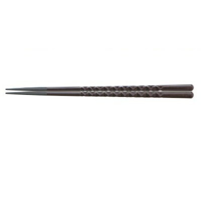 塗箸 ノミ彫亀甲先端角塗箸新溜塗21cm /業務用/新品/小物送料対象商品