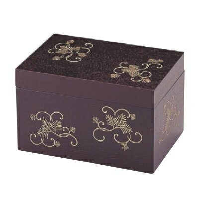 茶器 茶箱柿合せ唐草 幅215mm×奥行145mm×高さ135mm/業務用/新品