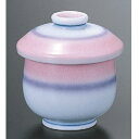 蒸碗 腰丸蒸碗ヒワピンクたたき(有田焼) 高さ89mm×直径:85/業務用/新品