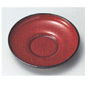 茶托 4寸だるま茶托 朱かすり布目/