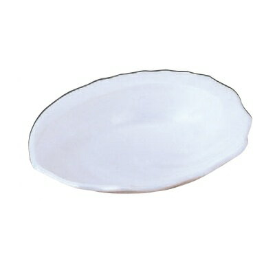 盛皿 あわび盛鉢白パール HC塗 幅176 奥行140 高さ42/業務用/新品/小物送料対象商品