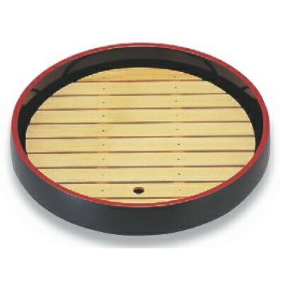 ビュッフェプレート 尺7寸回転盛桶 黒刷毛目 木製目皿付 高さ130 直径:525/業務用/新品/送料無料