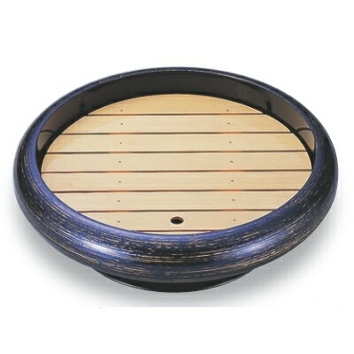 ビュッフェプレート 尺4寸S.D.X回転盛桶 紫金カスリ 木製目皿付 高さ128 直径:476 /業務用/新品/送料無料