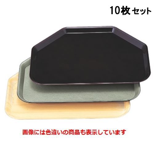 【お得なセット商品】【送料無料】トレー 耐熱六角トレー白木塗 /業務用/新品