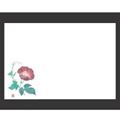 敷紙 尺3寸長手和紙敷マット(100枚単位)朝顔(7月～8月) 幅380 奥行260/業務用/新品/小物送料対象商品