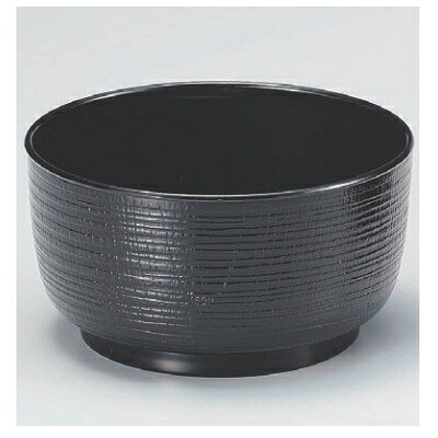 Other - 飯碗 割子飯椀黒内朱塗 高さ67 直径:125/業務用/新品/小物送料対象商品