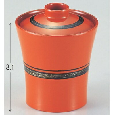 小吸椀 新ラッパ椀朱一筆 高さ81 直径:79/業務用/新品/小物送料対象商品