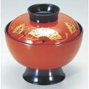 小吸椀 高仙才吸椀朱扇面 漆器 高さ79 直径:118/業務用/新品/小物送料対象商品