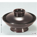 煮物椀 5.5寸羽反煮物椀溜 漆器 高さ60 直径:163/業務用/新品/小物送料対象商品