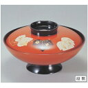 煮物椀 6寸小槌煮物椀朱ツタ 漆器 高さ70 直径:184/業務用/新品/小物送料対象商品/テンポス