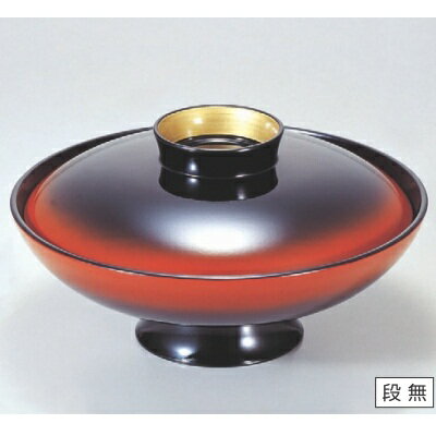 煮物椀 7寸小槌煮物椀朱ぼかしつば金 漆器/業務用/新品/小物送料対象商品