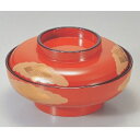 煮物椀 5.5寸大平椀白正方寺内朱 漆器 高さ62 直径:166/業務用/新品/小物送料対象商品