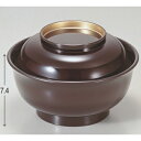 丼碗 美里丼溜つば金 漆器 高さ74 直径:158/業務用/新品/小物送料対象商品(3)