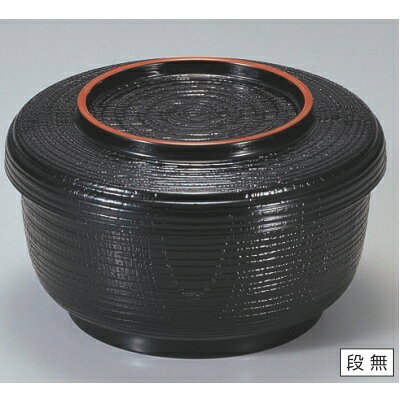 Without Lid - 飯碗 耐熱割子飯器黒天朱 漆器/業務用/新品/小物送料対象商品