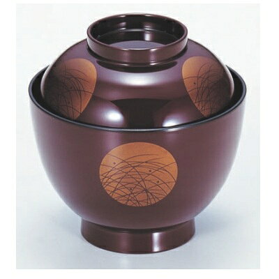 小吸椀 3.5寸玉子椀白壇日月草 SH塗 漆器 高さ73 直径:101/業務用/新品/小物送料対象商品