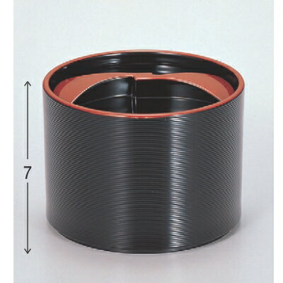 飯碗 (小)いざよい椀黒千筋天朱 漆器 高さ70 直径:97/業務用/新品/小物送料対象商品/テンポス