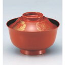 小吸椀 富士羽反椀朱に菊 SH塗 漆器 高さ66 直径:119/業務用/新品/小物送料対象商品(3)