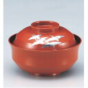 小吸椀 4.2寸天竜寺椀朱群れ鶴 SH塗 漆器 高さ58 直径:126/業務用/新品/小物送料対象商品