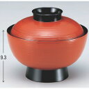 丼碗 5.2寸小丸刷毛目椀朱つば黒 漆器 高さ93 直径:157/業務用/新品/小物送料対象商品