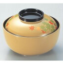 煮物椀 4寸きさらぎ椀変わり紅葉 漆器 高さ61 直径:126/業務用/新品 /テンポス