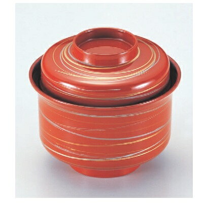 Without Lid - 小吸椀 京若椀朱あやひも 漆器 高さ68 直径:104/業務用/新品/小物送料対象商品