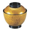 小吸椀 3.5寸玉子椀黄別甲 エ-ス塗 漆器 高さ73 直径:101/業務用/新品/小物送料対象商品